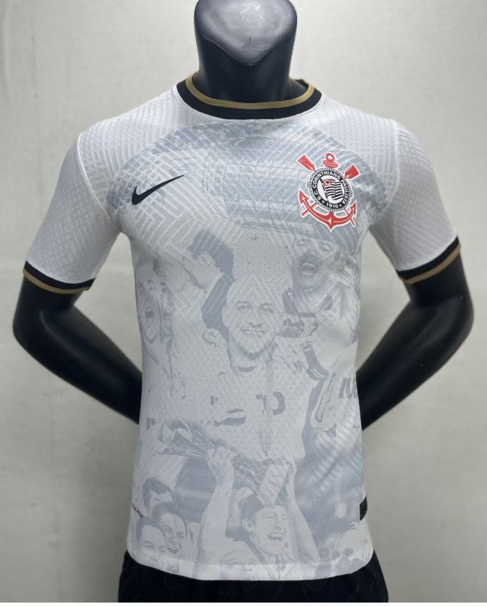 Player Version 2023-2024 Corinthians Special White Soccer Jersey
