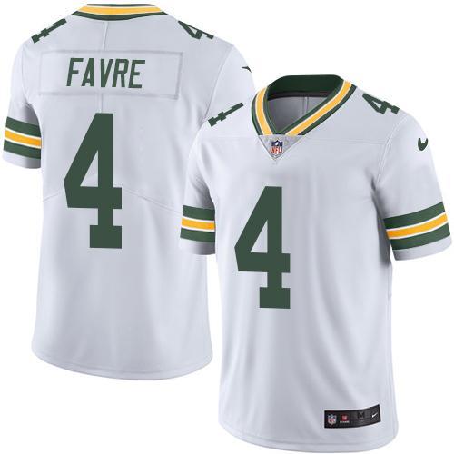 Green Bay Packers #4 FAVRE White NFL Legend Jersey