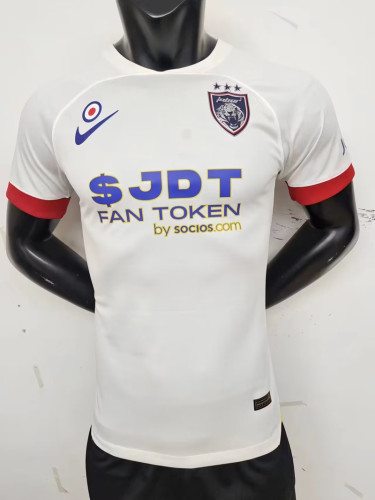 Player Version 2023-2024 Johor Darul Takzim Away White Soccer Jersey