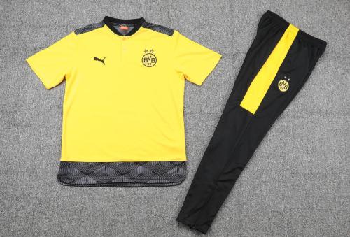 Dortmund Yellow/Black Polo Soccer Jersey and Long Pants
