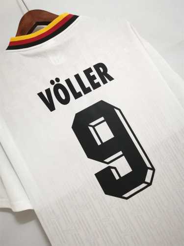Retro Jersey 1994 Germany VOLLER 9 Home Soccer Jersey Vintage Football Shirt