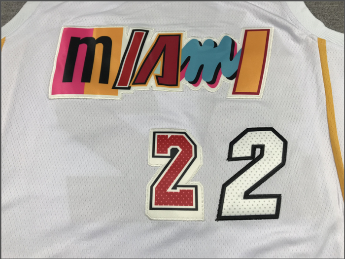 City Edition 2023 Miami Heat 22 BUTLER White NBA Jersey Basketball Shirt