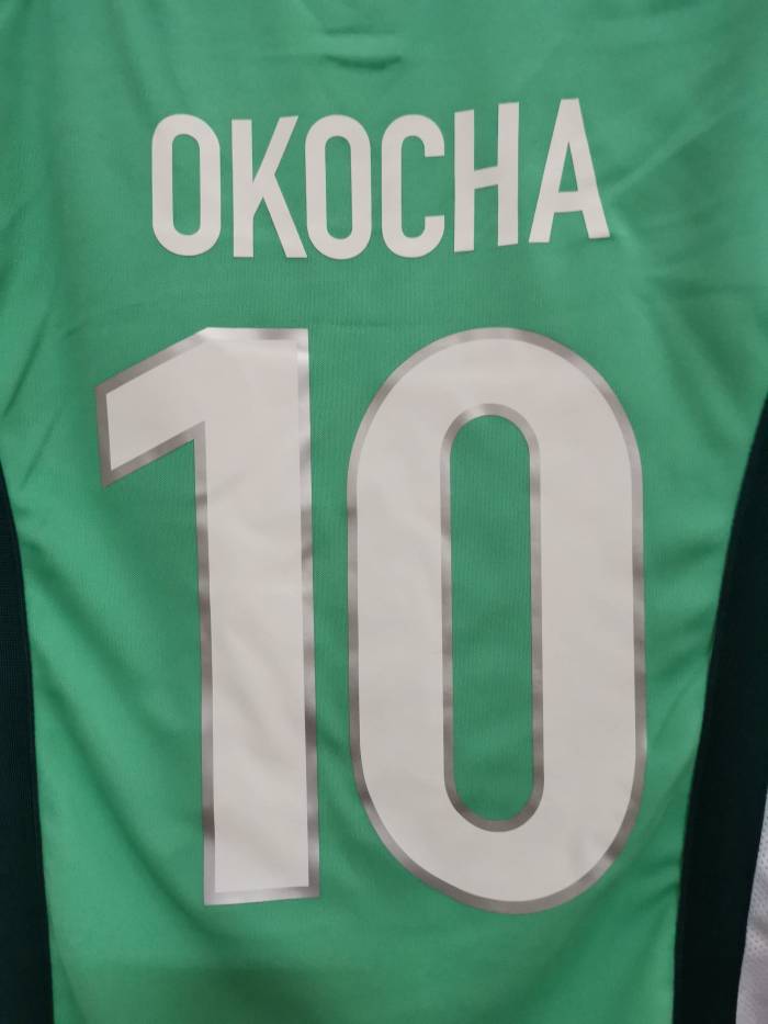 Retro Jersey 1998 Nigeria 10 OKOCHA Home Soccer Jersey