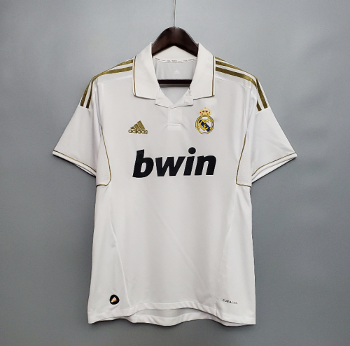 Retro Jersey 2011-2012 Real Madrid Home White Soccer Jersey Vintage Real Camisetas de Futbol