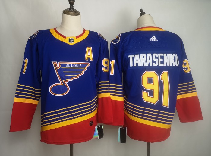 St. Louis Blues 91 Vladimir Tarasenko Blue NHL Hockey Jersey