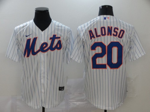 New York Mets 20 ALONSO White 2020 Cool Base Jersey
