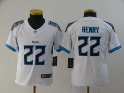 Youth Tennessee Titans 22 Derrick Henry White New Vapor Untouchable Player Limited Jersey