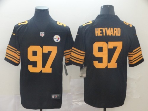 Pittsburgh Steelers 97 Cameron Heyward Black Color Rush Limited Jersey