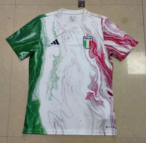 2023-2024 Fans Version Italy AD White Soccer Training Jersey
