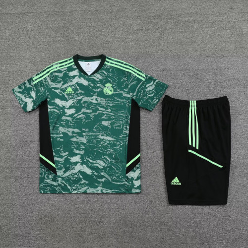 Adult Uniform 2023-2024 Real Madrid Green Soccer Jersey Shorts