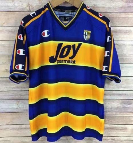Retro Jersey 2001-2002 Parma Home Blue/Yellow Soccer Jersey