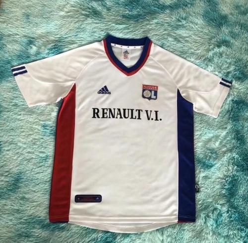 Retro Jersey 2001-2002 Lyon Home White Soccer Jersey