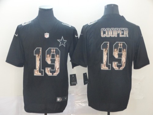 Dallas Cowboys 19 COOPER Black Statue of Liberty Limited Jersey