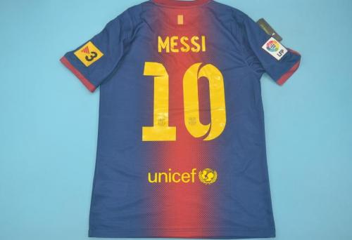 with LFP+TV3 Patch Retro Jersey 2012-2013 Barcelona 10 MESSI Home Soccer Jersey