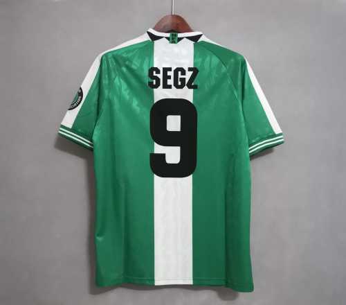 Retro Jersey 1996 Nigeria SEGZ 9 Home Vintage Soccer Jersey