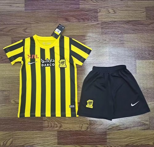 Adult Uniform 2022-2023 Ittihad Home Soccer Jersey Shorts