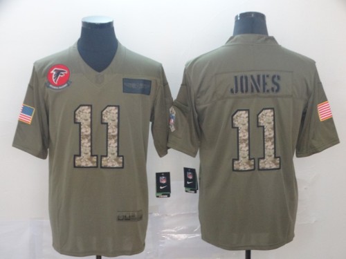 Atlanta Falcons 11 Julio Jones 2019 Olive Camo Salute To Service Limited Jersey