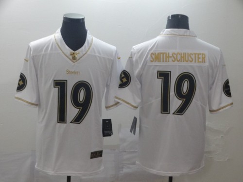 Pittsburgh Steelers 19 SMITH-SCHUSTER White Gold Vapor Untouchable Limited Jersey
