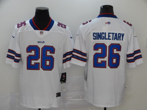 2020 Buffalo Bills 26 SINGLETARY White NFL Jersey