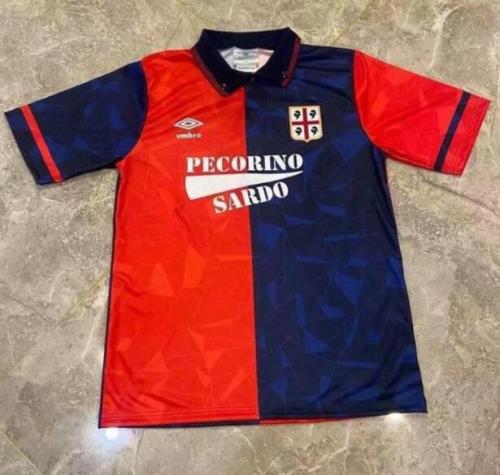 Retro Jersey Cagliari 1991-1992 Red/Dark Blue Soccer Jersey