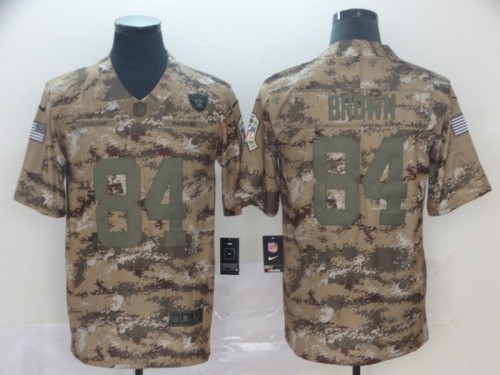 Oakland Raiders 84 Antonio Brown Camo Salute to Service Limited Jersey