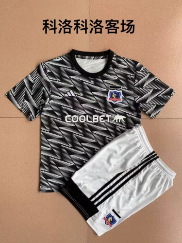 Youth Uniform Kids Kit 2023-2024 Colo-Colo Away Soccer Jersey Shorts