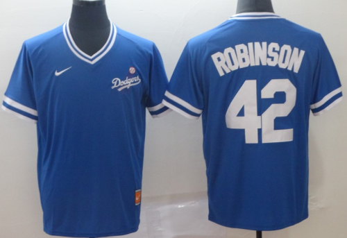 2019 Los Angeles Dodgers # 42 ROBINSON Blue MLB Jersey