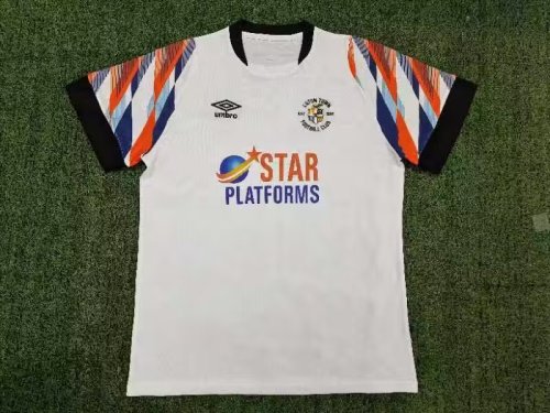 Fan Version 2023-2024 Luton Town Away White Football Shirt