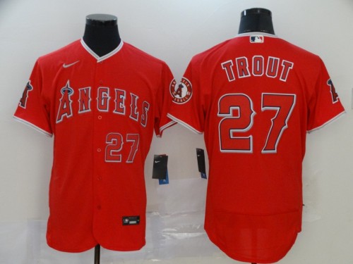 Los Angeles Angels of Anaheim 27 TROUT Red 2020 Flexbase Jersey