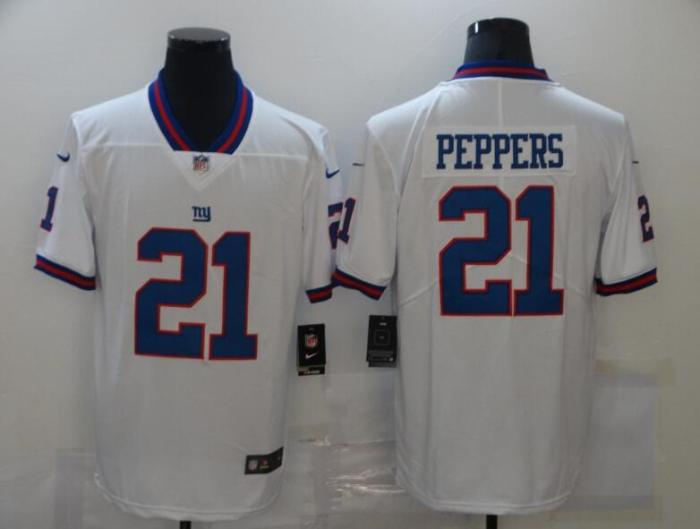 New York Giants 21 PEPPERS White NFL Jersey