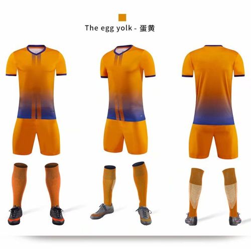 XBJKJW8826 The Egg Yolk Tracking Suit  Adult Uniform Soccer Jersey Shorts