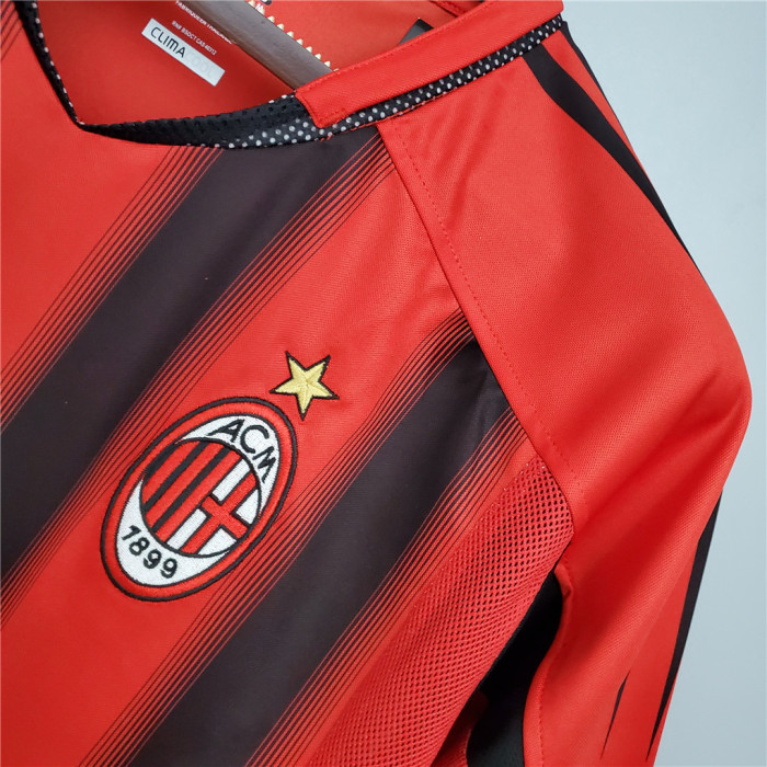 Retro Jersey 2004-2005 AC Milan Home Soccer Jersey