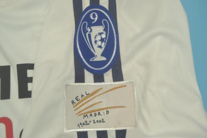 with UCL Patch Retro Jersey 2002-2003 Real Madrid Home Soccer Jersey