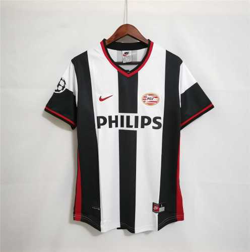 with UCL Patch Retro Jersey 1998-1999 PSV Eindhoven Away Soccer Jersey