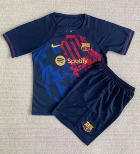 Adult Uniform 2023-2024 Barcelona Special Royal Blue Soccer Jersey Shorts