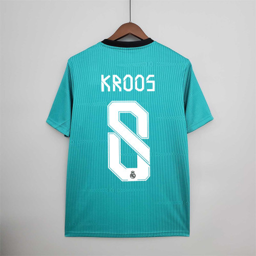 Fans Version 2021-2022 Real Madrid KROOS 8 3rd Away Soccer Jersey