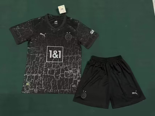 Adult Uniform 2023-2024 Borussia Dortmund Special Black Soccer Jersey Shorts