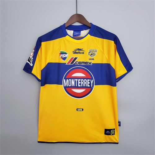 Retro Jersey 2001-2002 Tigres Home Yellow Soccer Jersey
