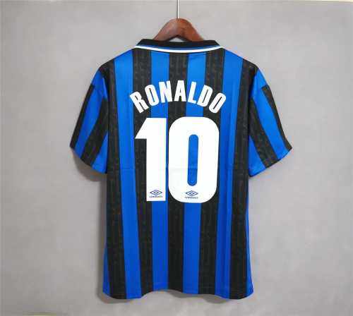 Retro Jersey 1997-1998 Inter Ronaldo 10 Home Soccer Jersey
