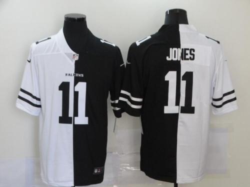Atlanta Falcons 11 Julio Jones Black And White Split Vapor Untouchable Limited Jersey
