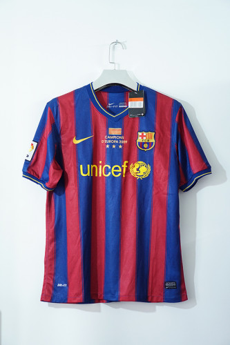 with Front Lettering Retro Jersey Barcelona 2009-2010 Home Sooccer Jersey