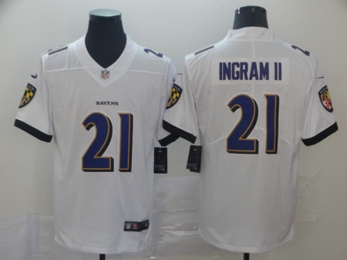 Baltimore Ravens 21 Mark Ingram II White Vapor Untouchable Limited Jersey