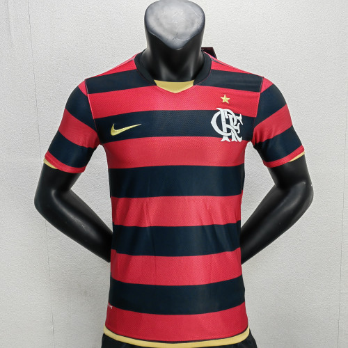 Player Version Retro Jersey Flamengo Red/Black Soccer Jersey