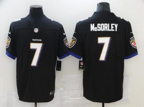 Ravens 7 Trace McSorley Black Vapor Untouchable Limited Jersey