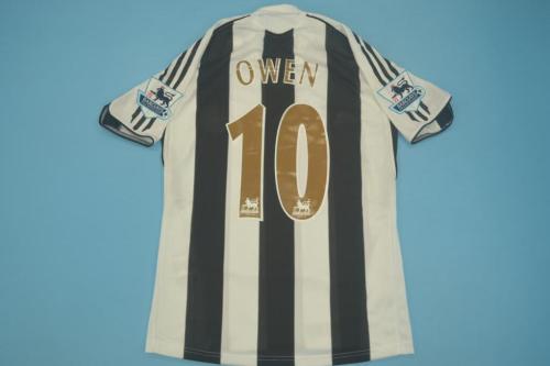with EPL Patch Retro Jersey 2005-2006 Newcastle United 10 OWEN Home Soccer Jersey