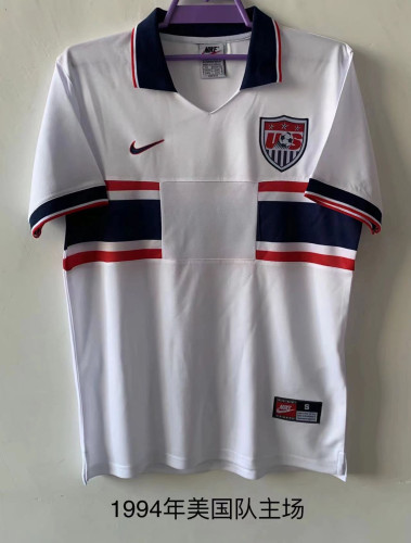 Retro Jersey 1994 USA Home Soccer Jersey United States Vintage Footall Shirt