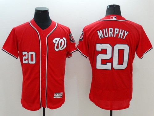 Washington Nationals 20 MURPHY Red MLB Jersey