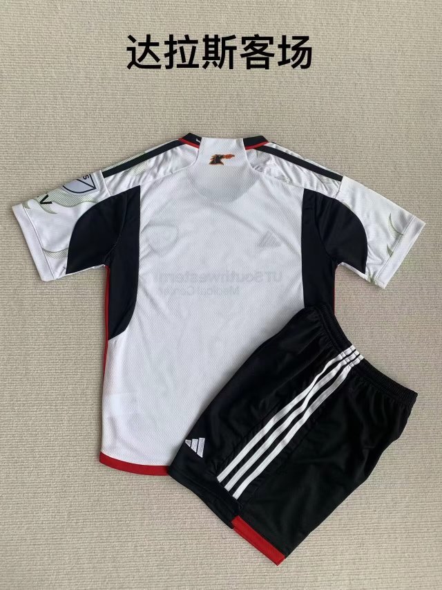 Adult Uniform 2023-2024 Dallas Away White Soccer Jersey Shorts