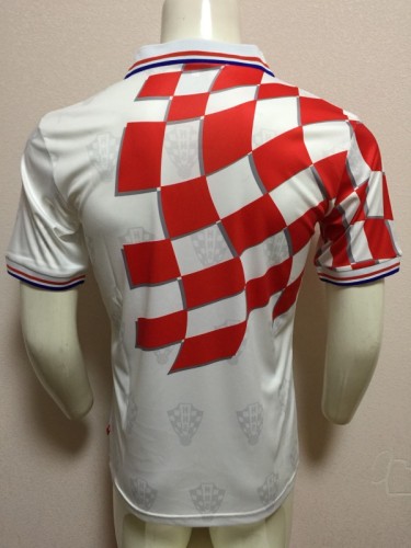 Retro Jersey 1998 World Cup Croatia Home Soccer Jersey Vintage Football Shirt