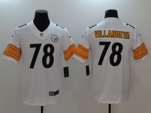 Pittsburgh Steelers #78 VILLANUEVA White NFL Legend Jersey